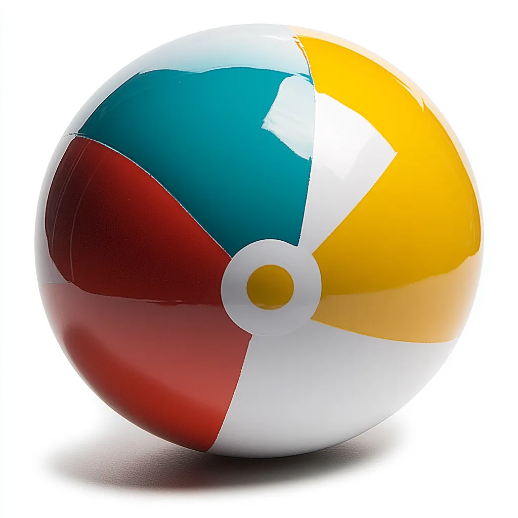RadiantGlow Beach Ball